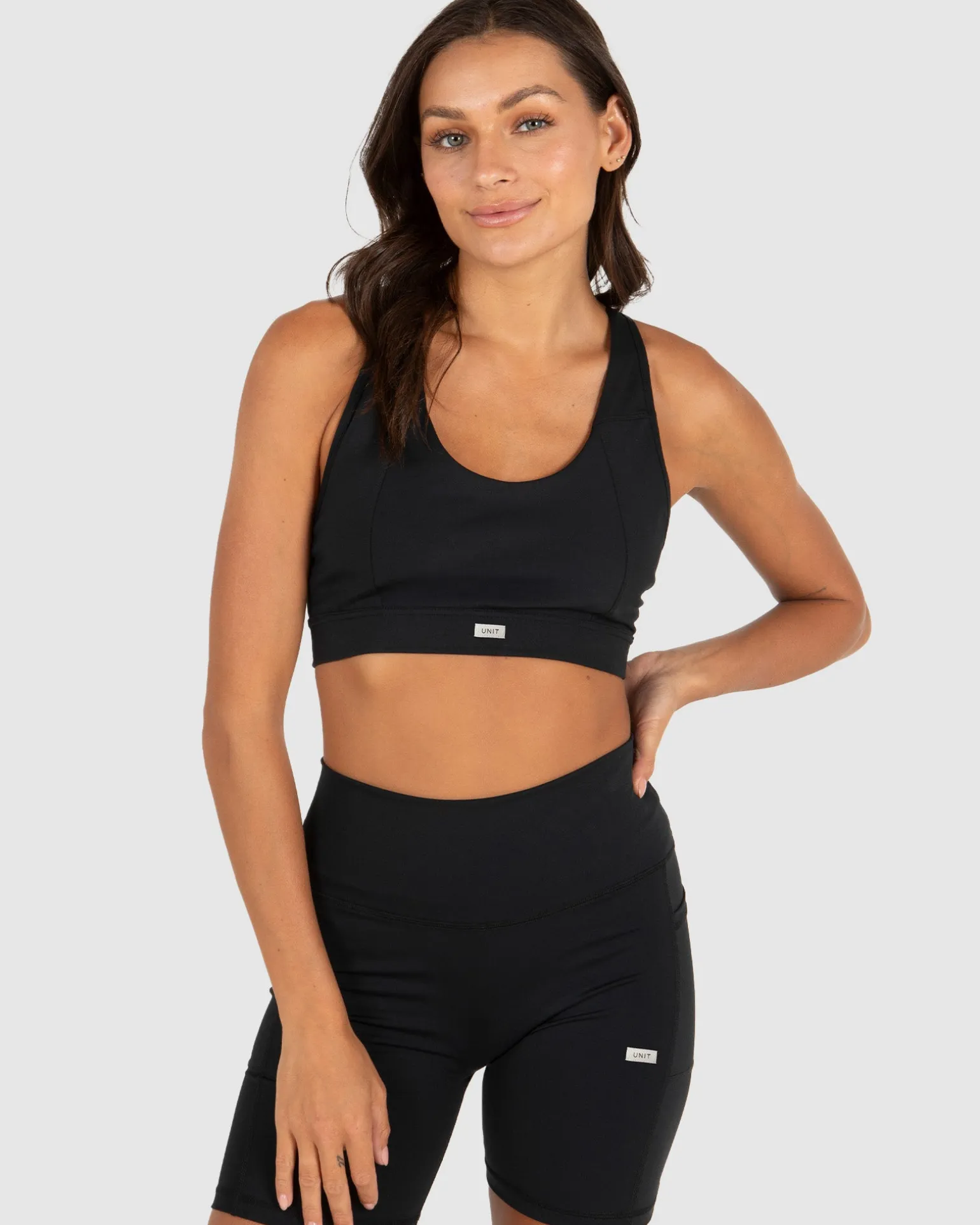 UNIT Ladies Glide Tight Fit Padded Sport Bra-Unit Clothing Best Sale